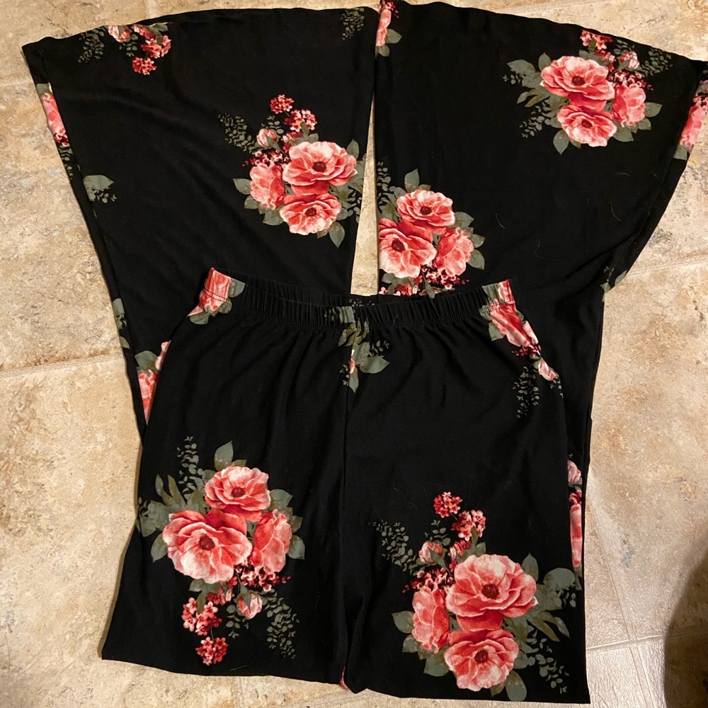 Boho Flare Leggings Wide Leg Bell Bottom Pants